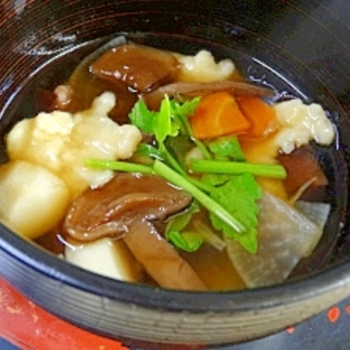 懐かしい味☆ 秋・満載「キノコのすいとん」